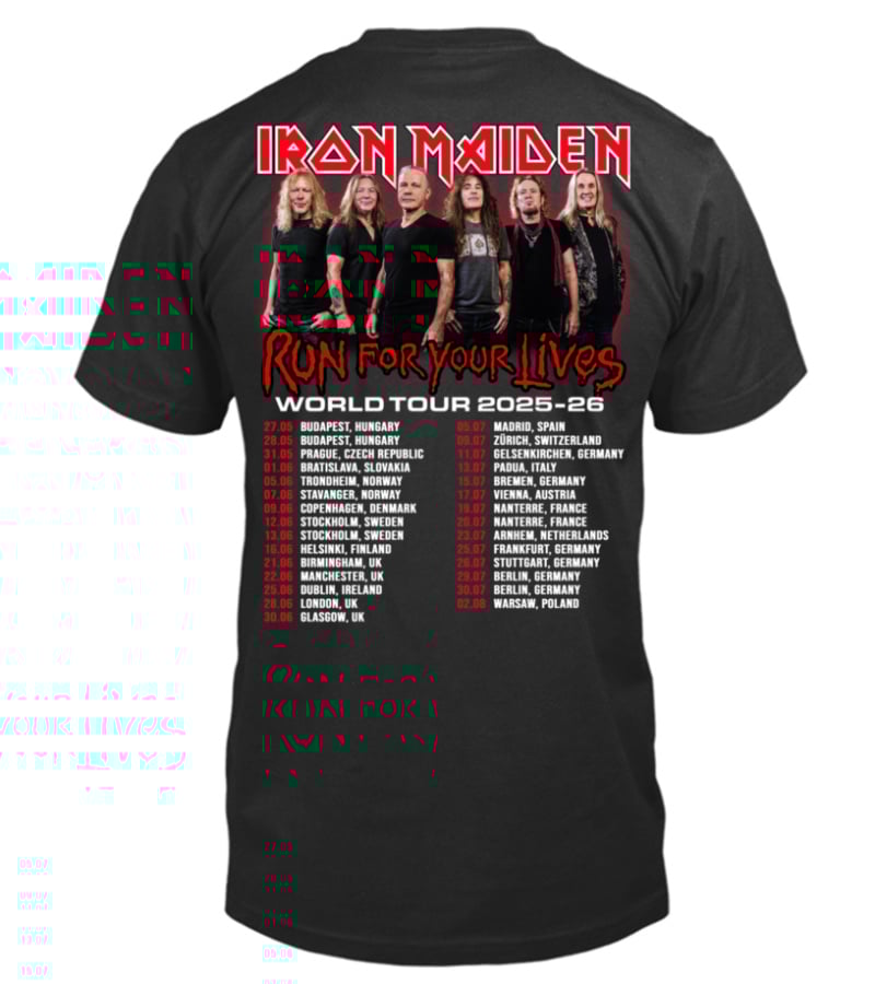 Iron Maiden Tour 2025-26 Shirt