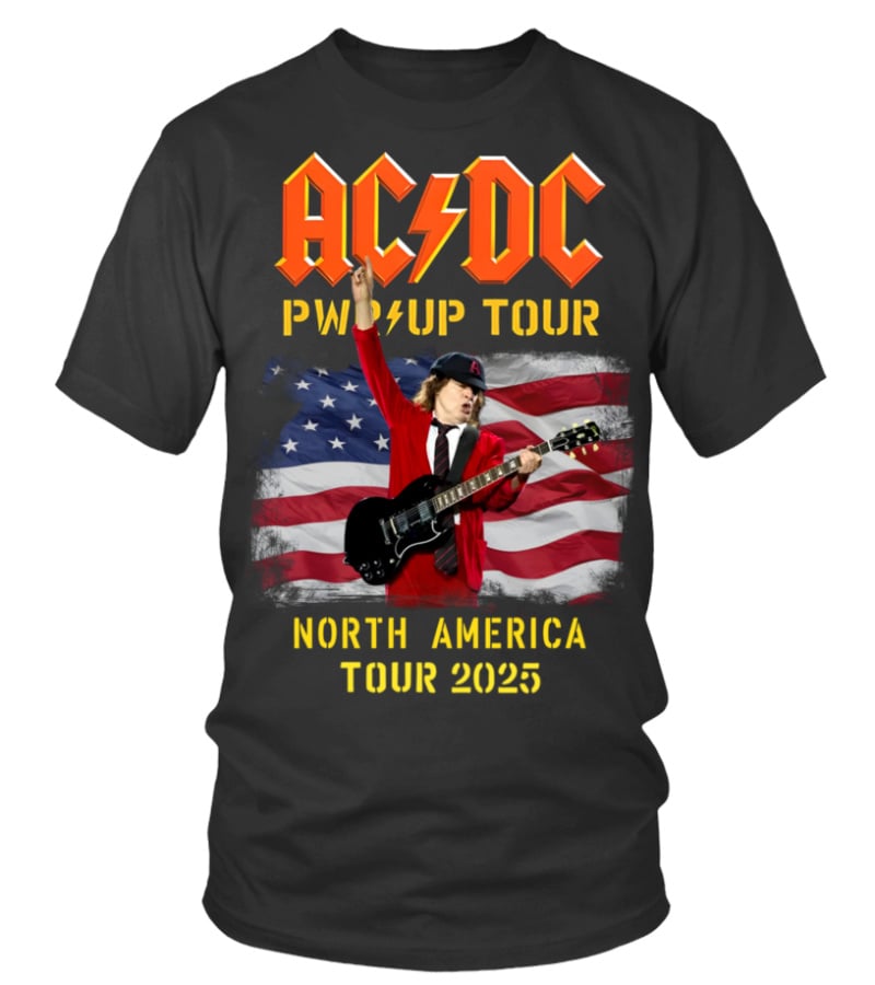 Ac/Dc Pwrup Tour North America Merch Tour 2025 Shirt