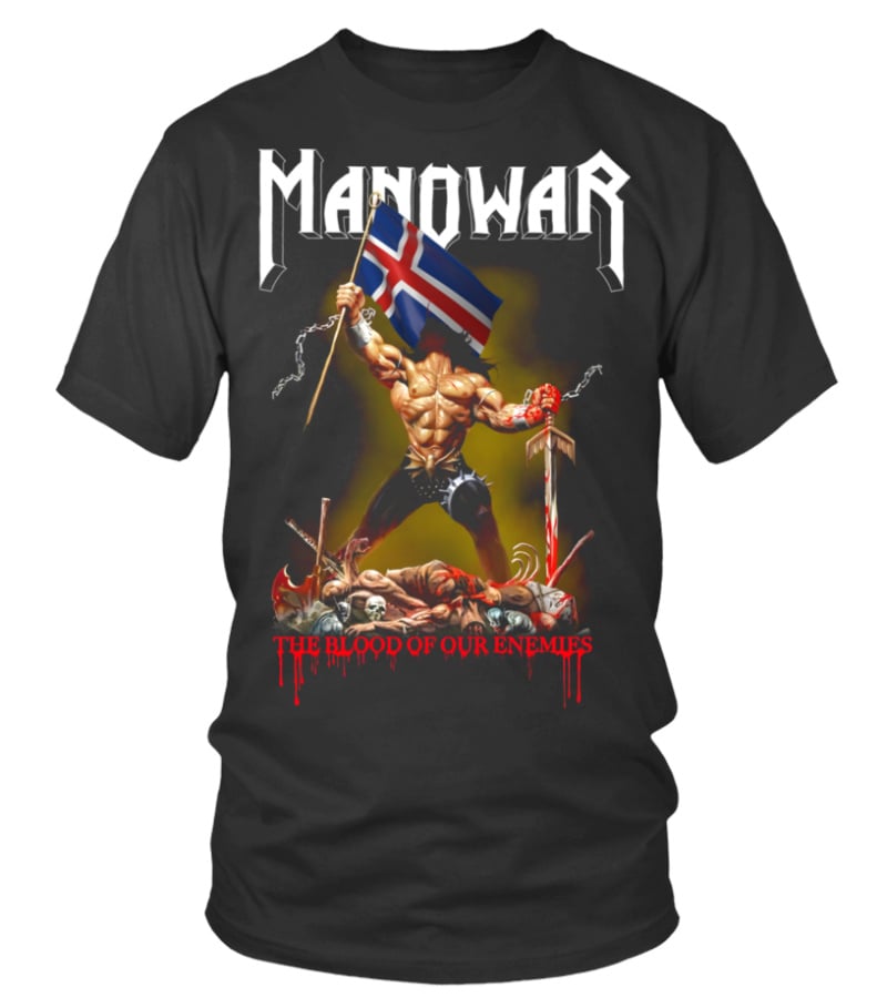 Iceland - Manowar The Blood Of Our Enemies Merch Tour 2025 Shirt