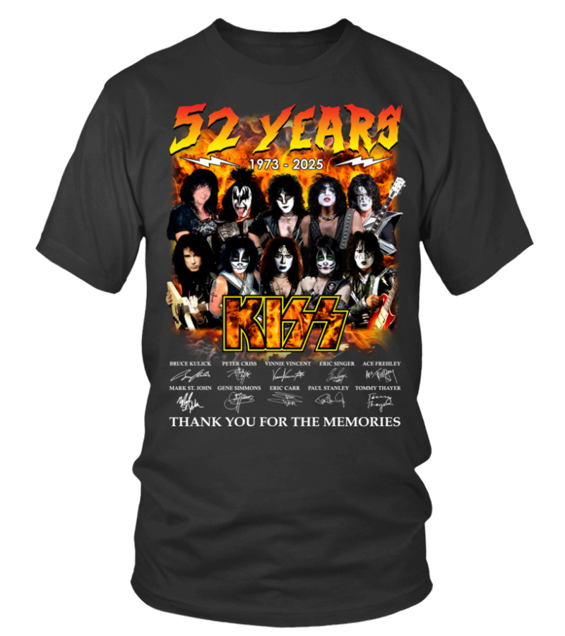 Kiss Band Merch Tour 2025 Shirt