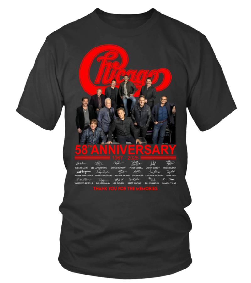 Chicago Band Merch Tour 2025 Shirt