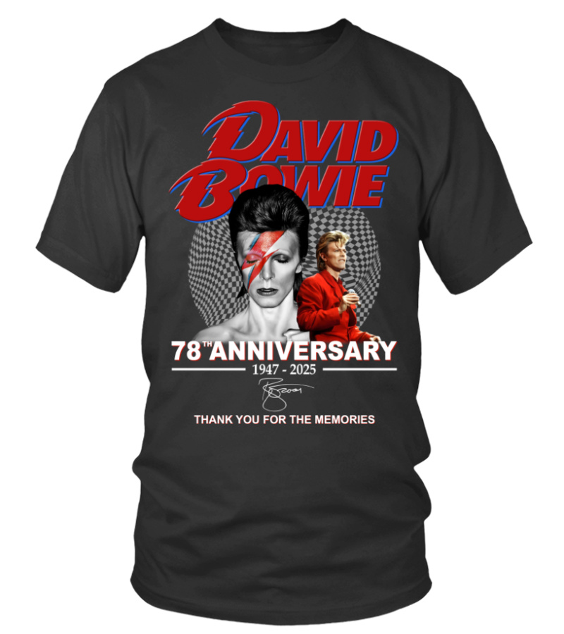 David Bowie Merch Tour 2025 Shirt