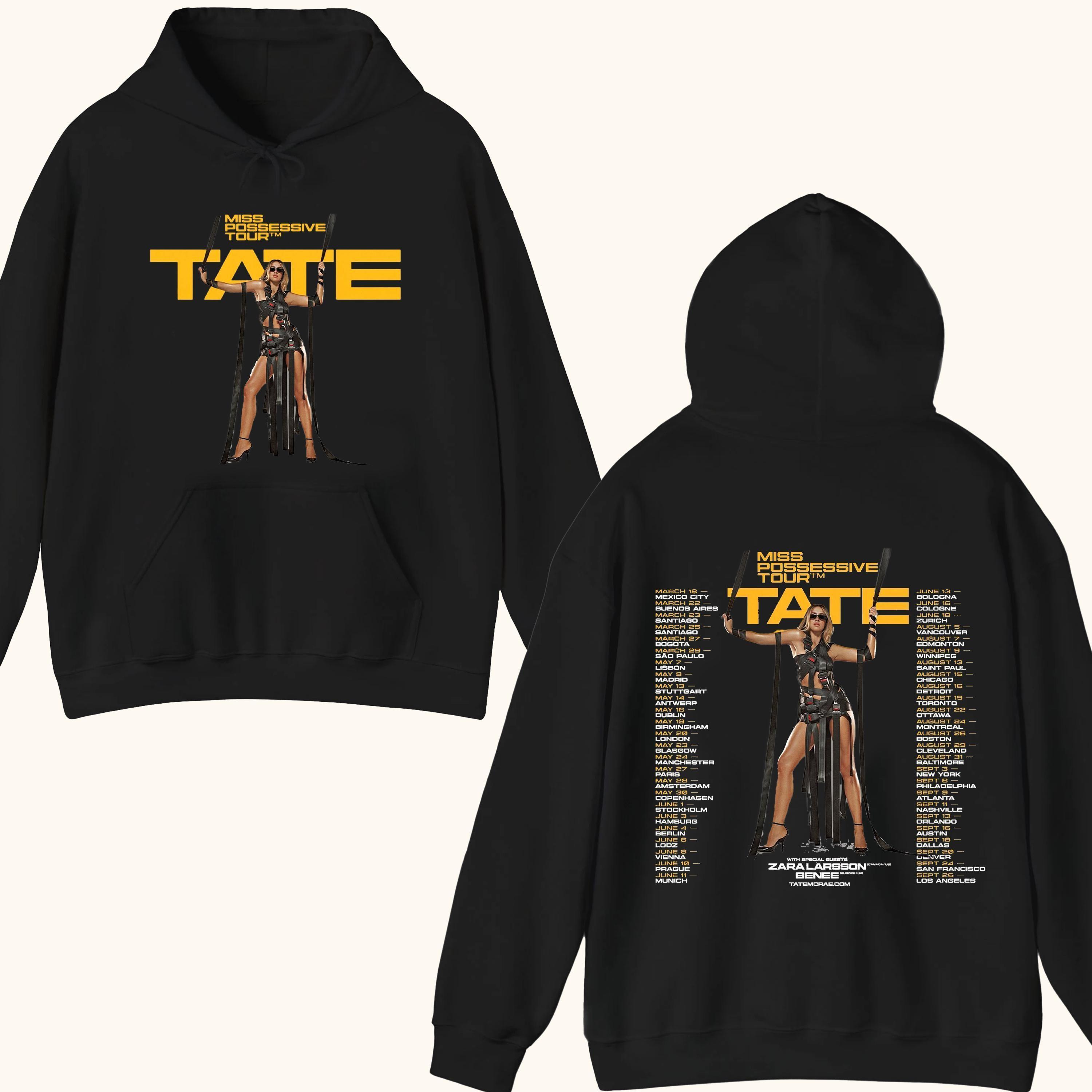 Tate Mcrae 2025 Concert Tate Mcrae Miss Possessive Tour 2025 Vuitino Shirt