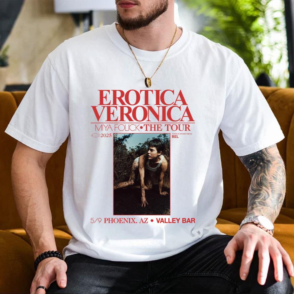 Design Miya Folick Erotica Veronica Tour 2025 Vuitino Shirt