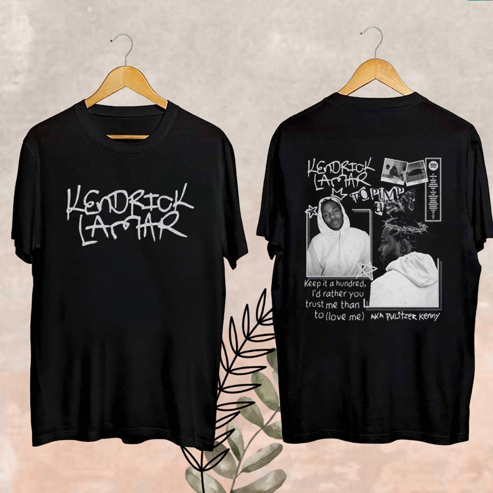 Kendrick Lamar Harajuku Pullover Grand National Tour 2025 Fan Double Side Vuitino Merch