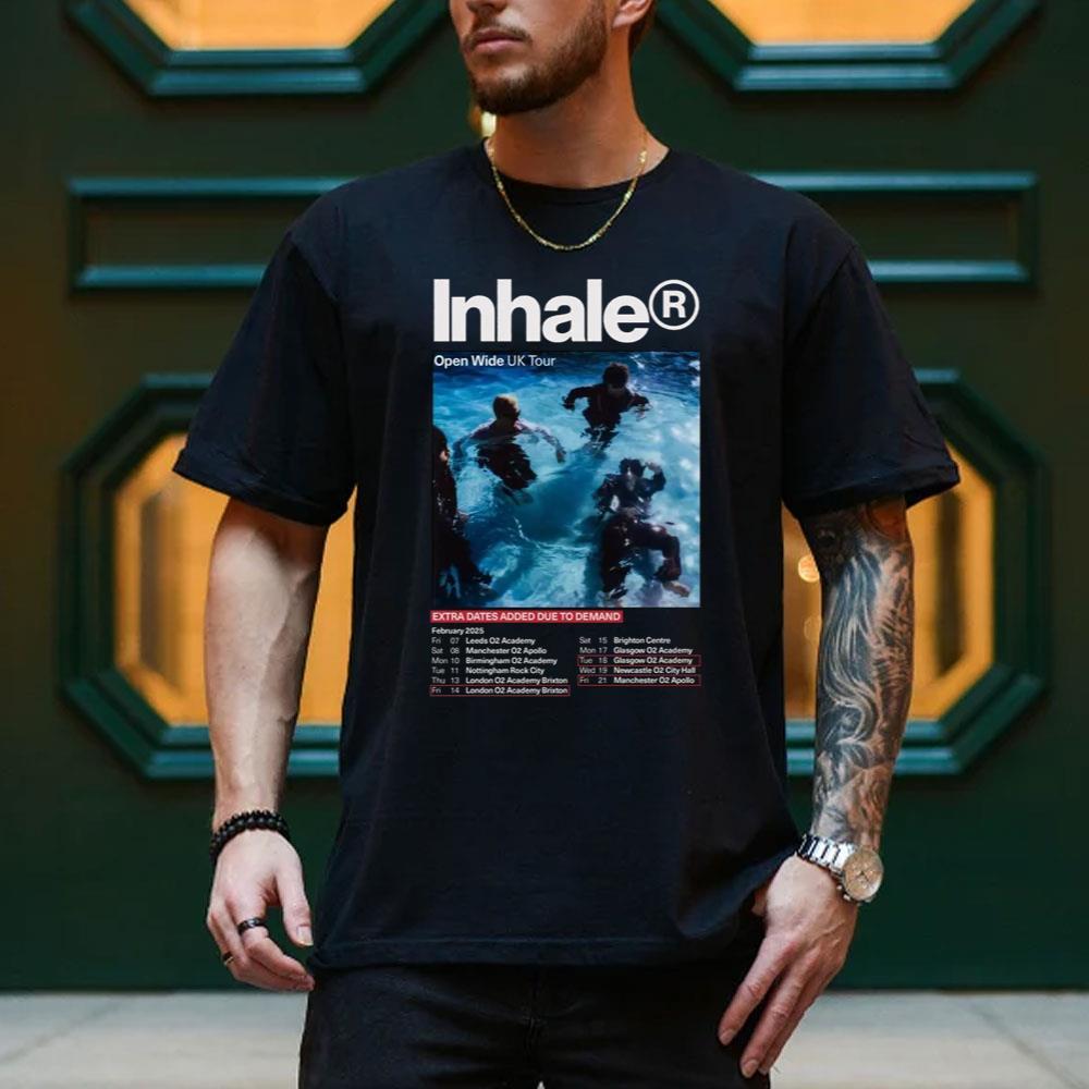 Design Inhaler Open Wide Uk Tour 2025 Vuitino Shirt