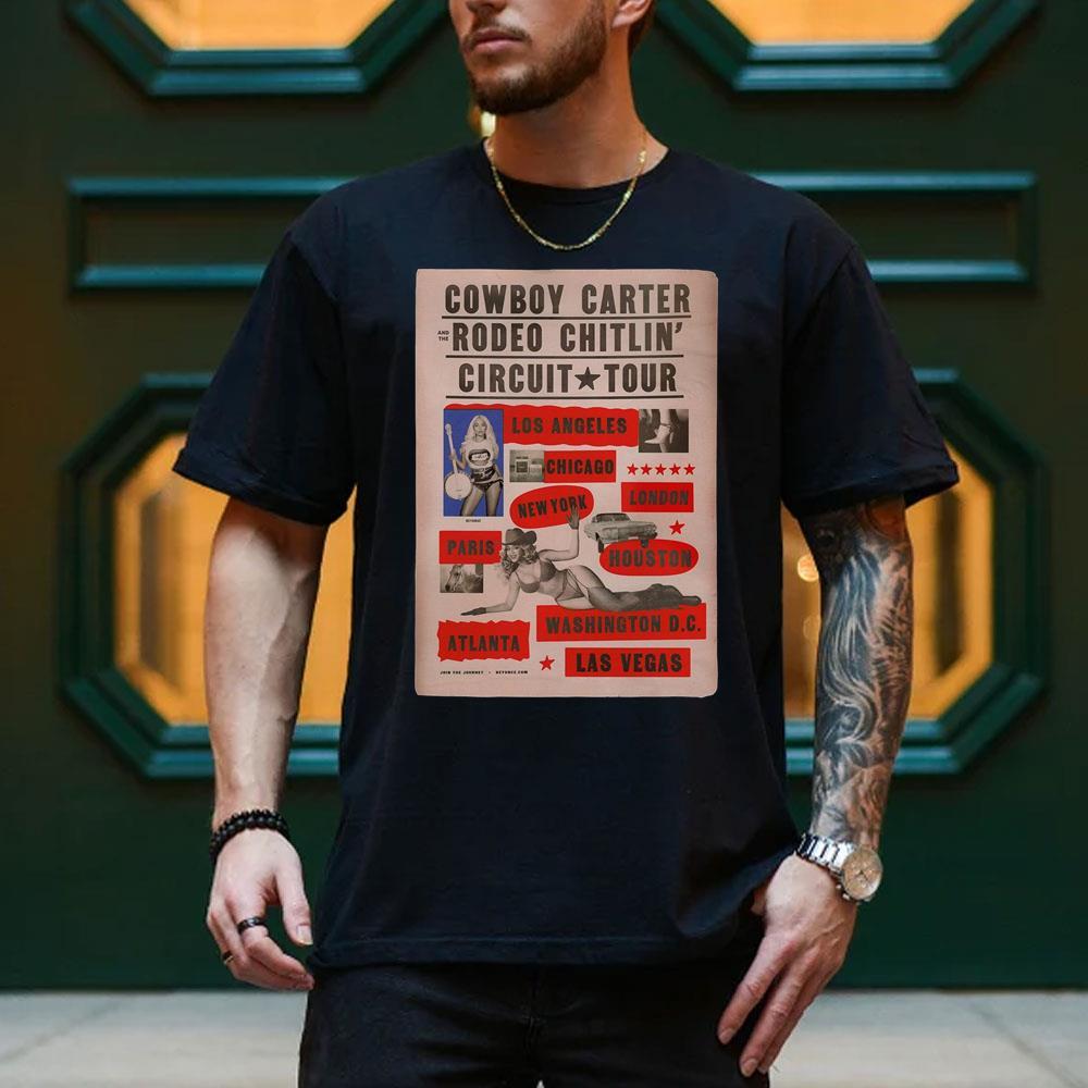 Design Beyonce Cowboy Carter And Rodeo Chitlin Circuit Tour 2025 Vuitino Shirt
