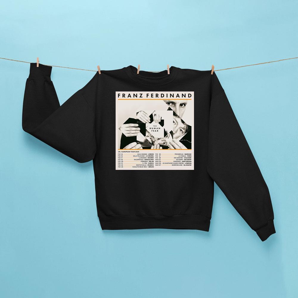 Franz Ferdinand The Human Fear January Uk Eu Tour 2025 Vuitino Merch