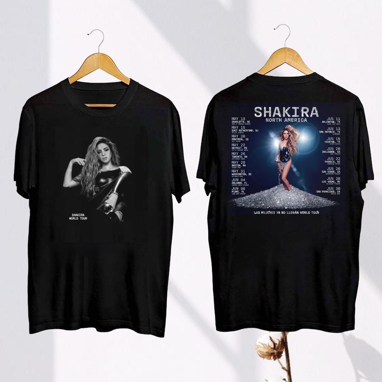 2025 Las Mujeres Ya No Lloran Shakira Tour Double Side Vuitino Merch