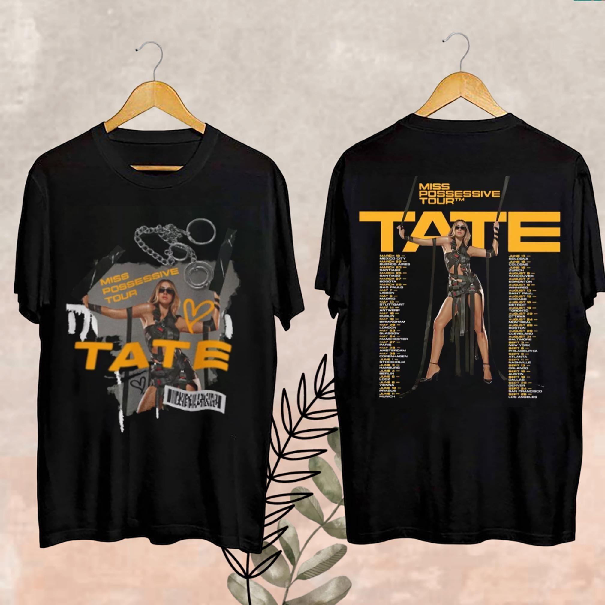 2025 Tate Mcrae Tour Fan Double Side Vuitino Merch