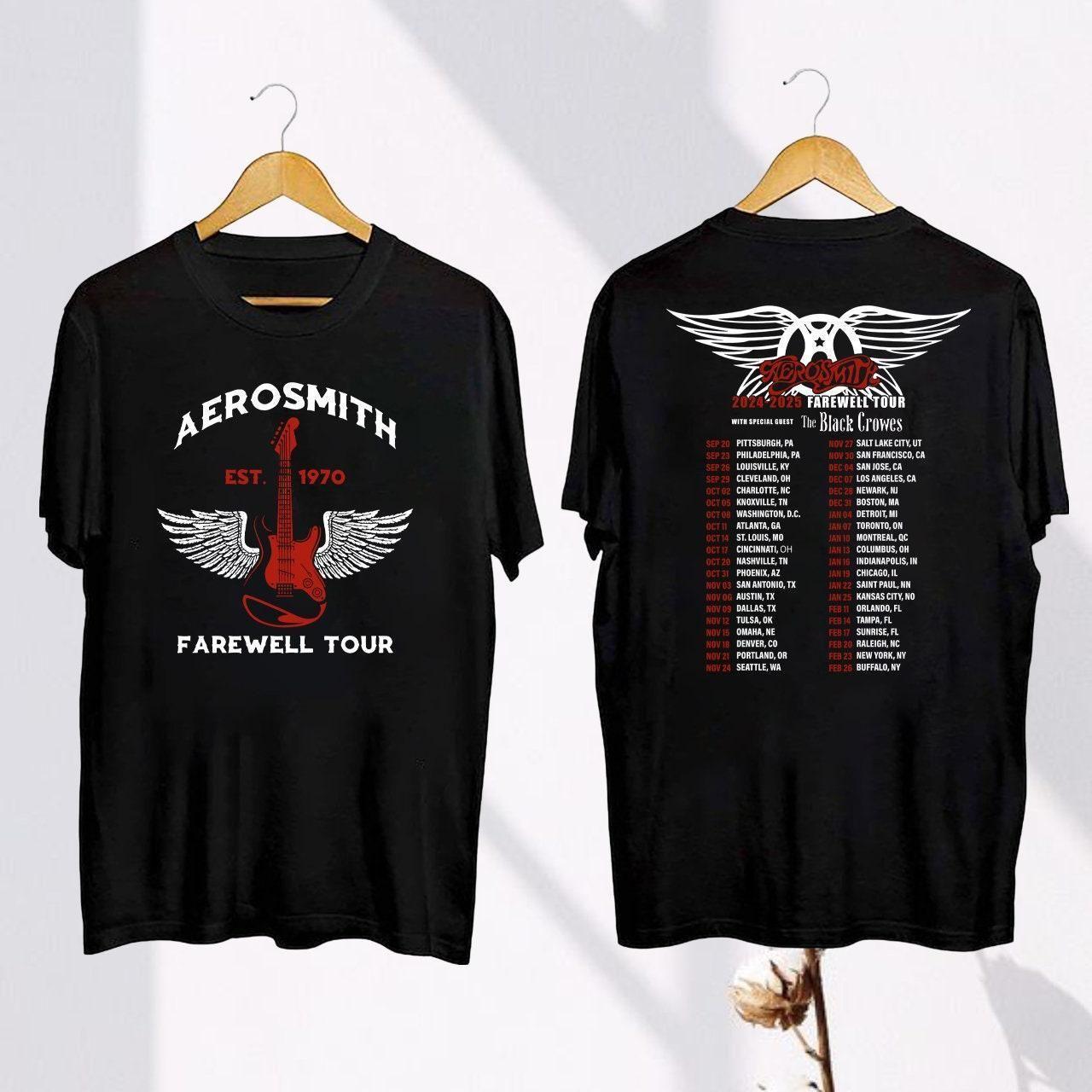 Aerosmith Tour 2024 2025 Double Side Vuitino Apparel