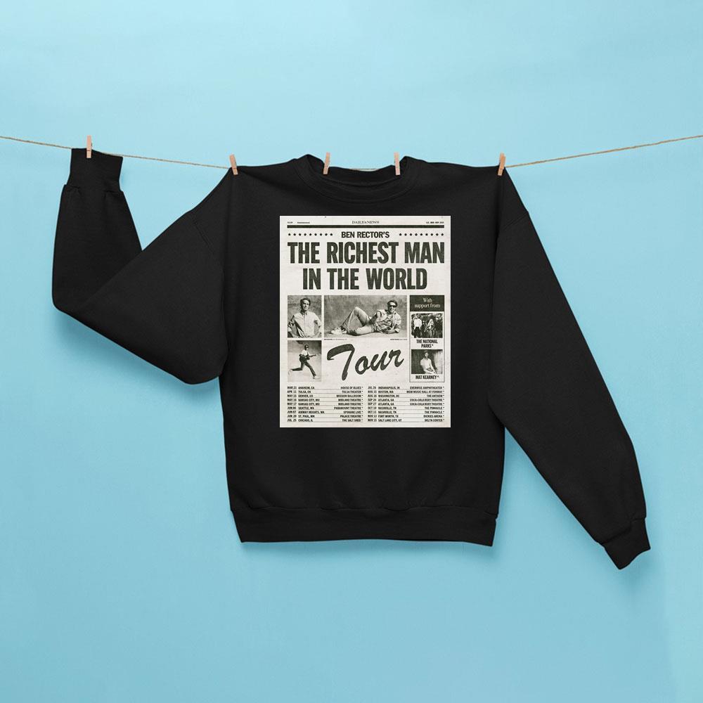 The Richest Man In The World Tour Ben Rector 2025 Vuitino Apparel