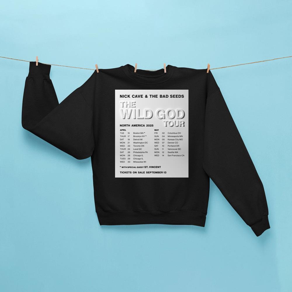 Nick Cave And The Bad Seeds The Wild God Tour Dates North America 2025 Vuitino Apparel