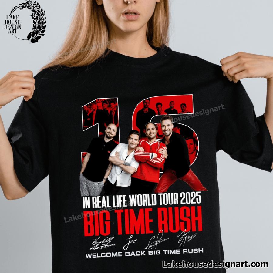 Big Time Rush In Real Life World Tour 2025 Shirt