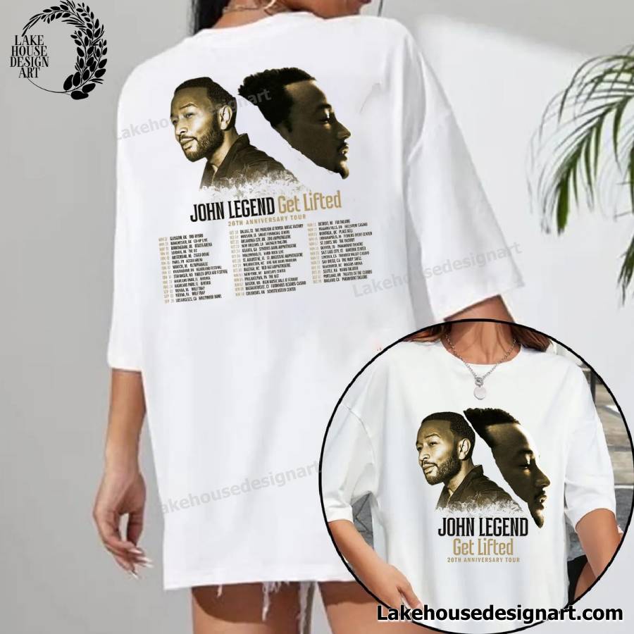 John Legend 20Th Anniversary 2025 World Tour Shirt