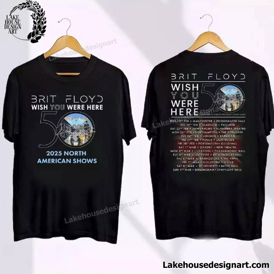 Brit Floyd Wish You Were Here 50Th Anniversary World Tour 2025 Shirt
