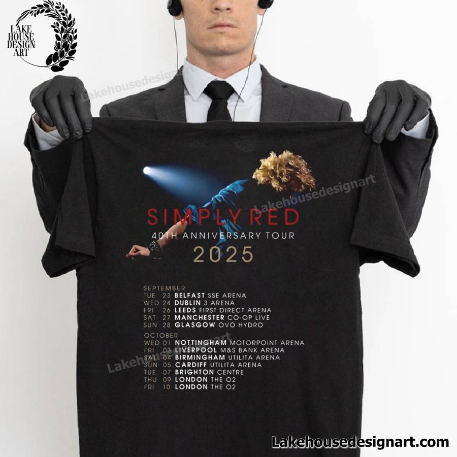 Simply Red 40Th Anniversary Tour 2025 Shirt