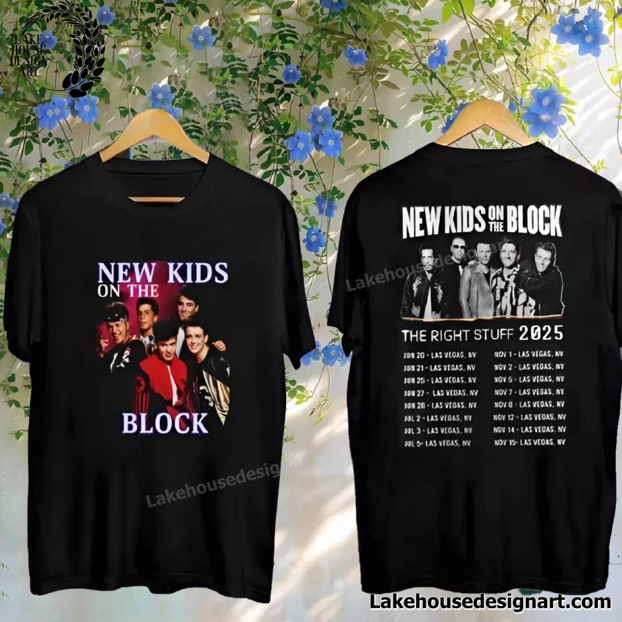 New Kids On The Block 2025 Tour Shirt