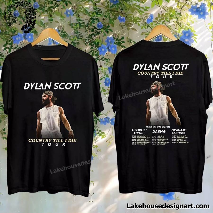Dylan Scott Country Till I Die 2025 Tour Shirt