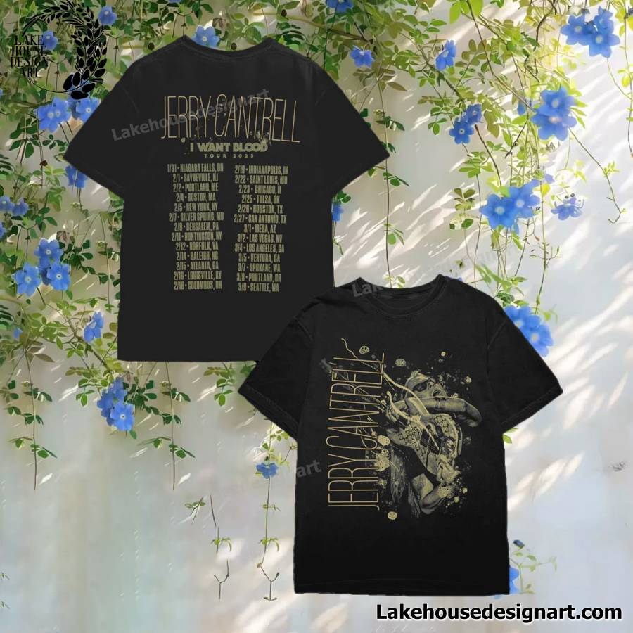 Jerry Cantrell I Want Blood 2025 Tour Shirt
