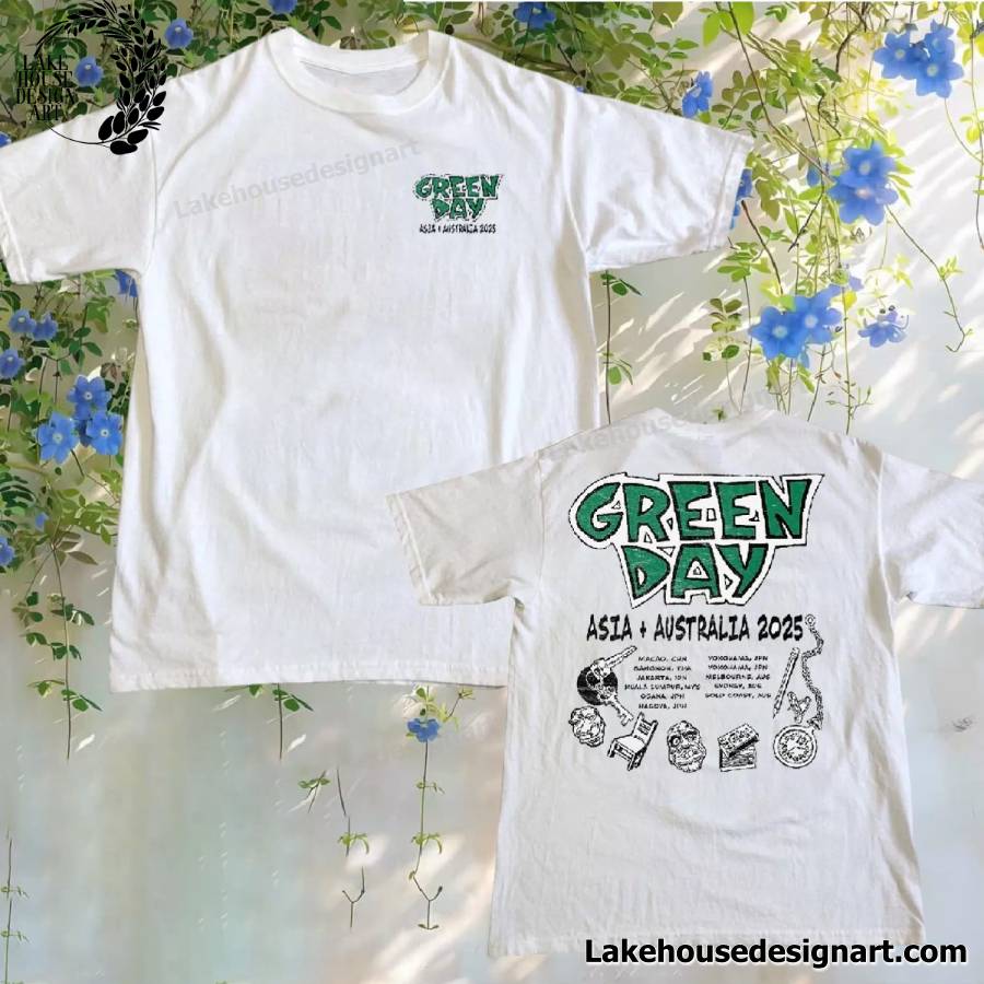 Green Day Asia And Australia 2025 Tour Shirt