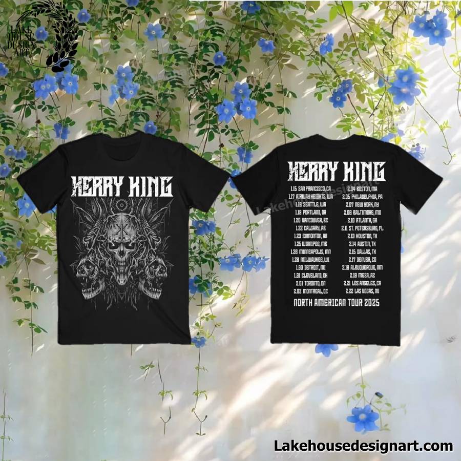 Kerry King Multi Skull North American Tour 2025 Shirt