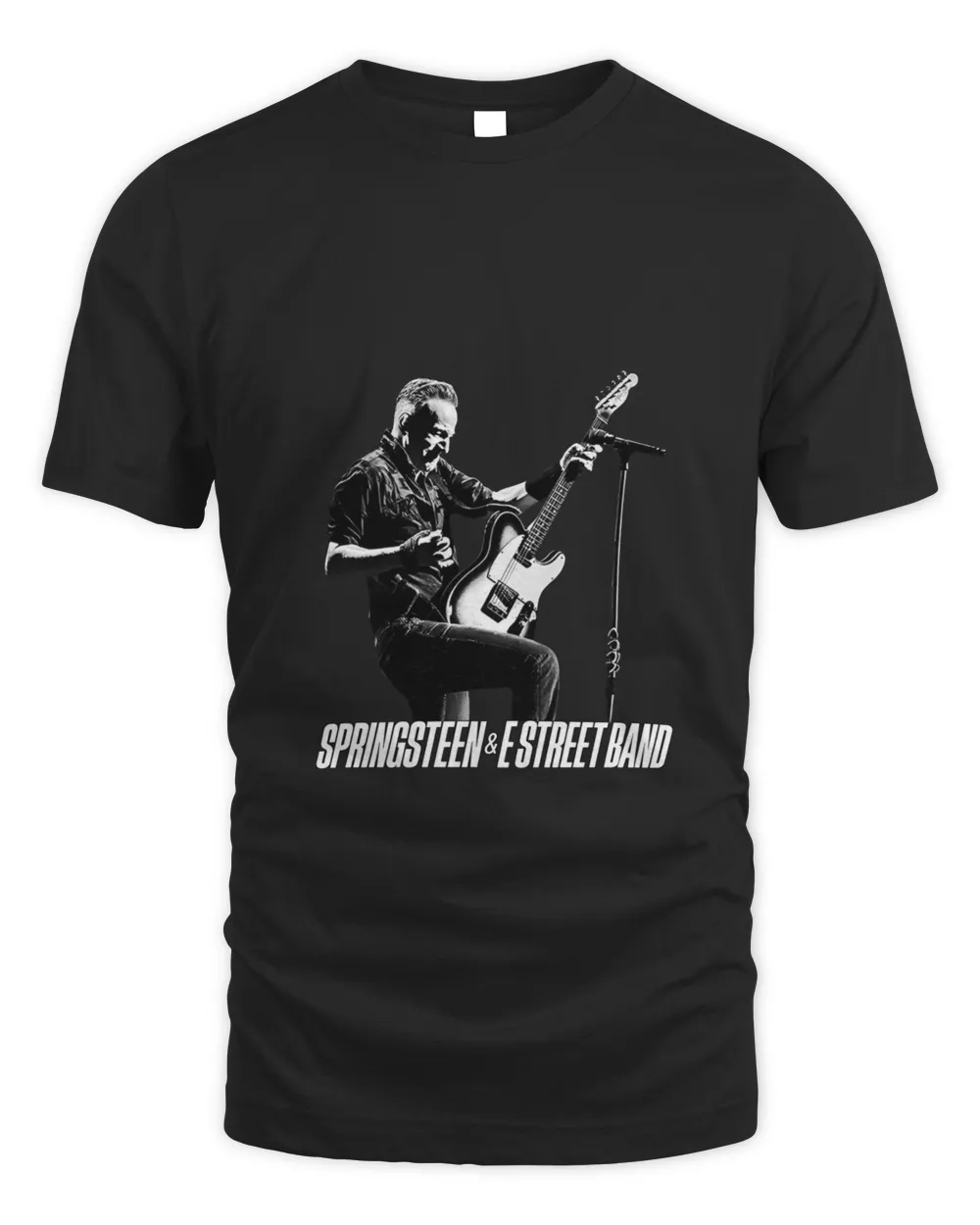 Merch Official Springs Shirtn & The E-Street Band 2024 World Tour Stage Guitar Shirt
