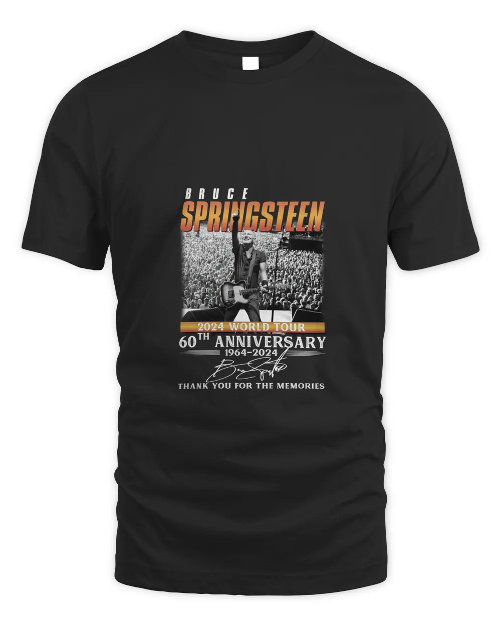 Bruce Springs Shirtn 2024 World Tour 60Th Anniversary 1964-2024 Thank You For The Memories Official Shirt