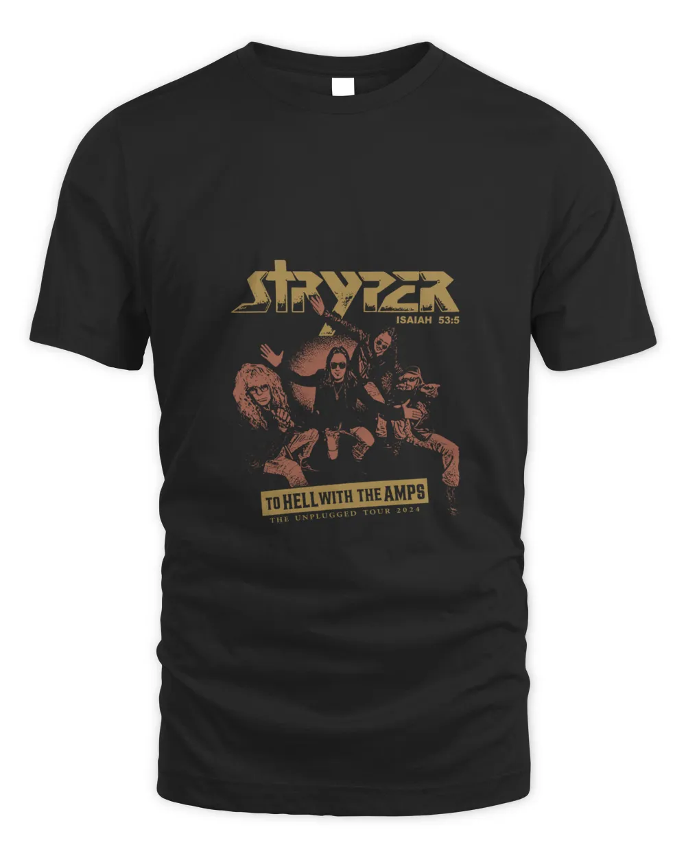 Stryper Merch 2024 Tour Band Photo Official Shirt