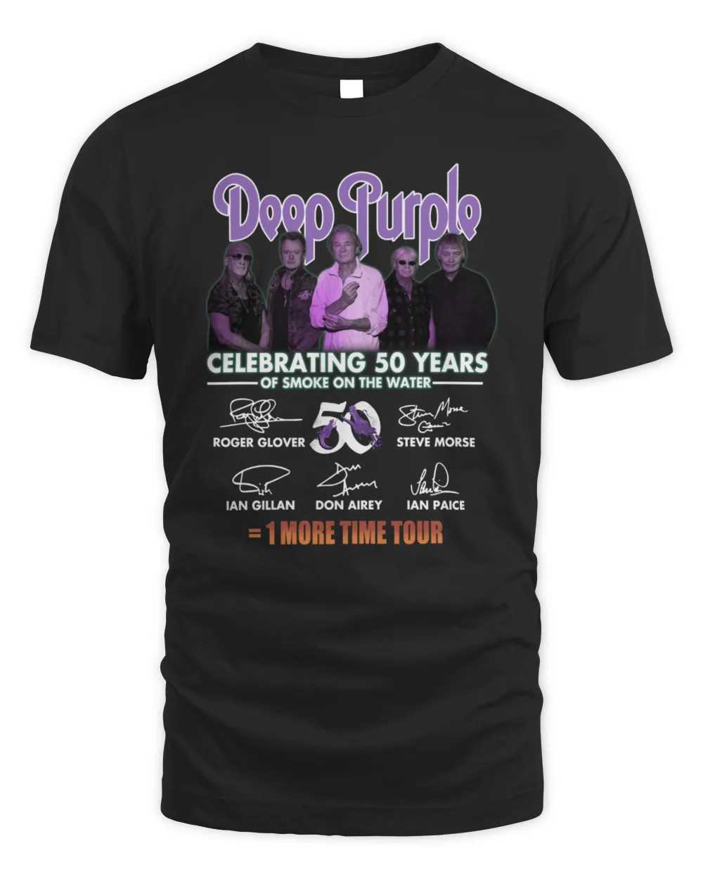 Deep Purple Celebrating 50 Years Of Smoke On The Water One More Time Tour Shirt