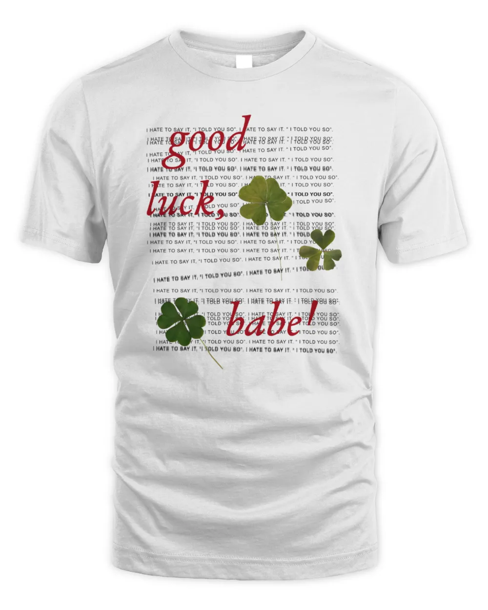 Chappell Roan Shop Good Luck Babe White Merch Shirt