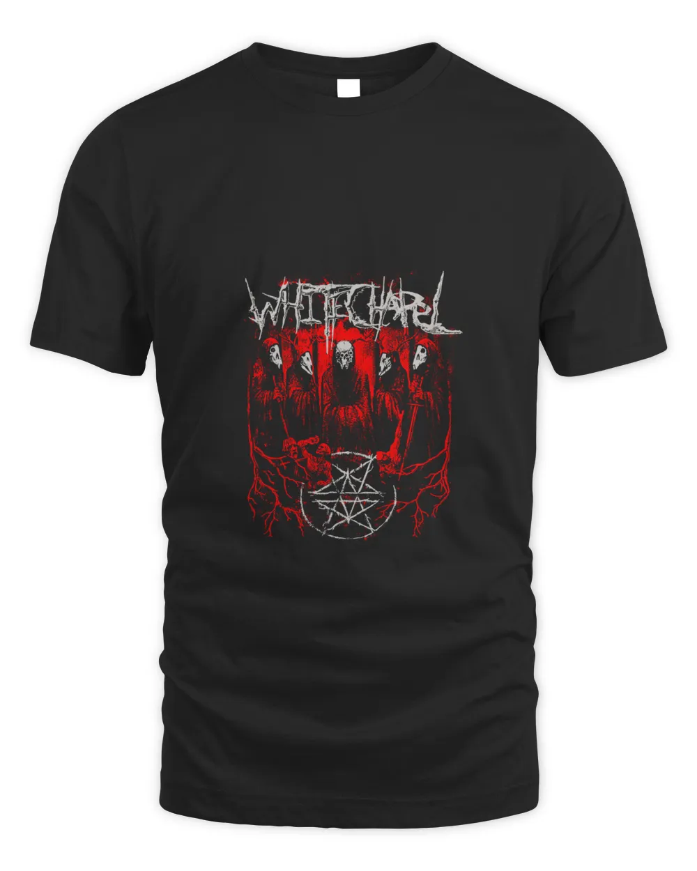 Whitechapel 'Shadowed Sin' Faded Black Shirt Official Band Merch