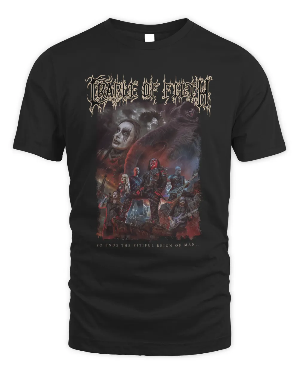 Cradle Of Filth Cthulhu Black Tour Shirt