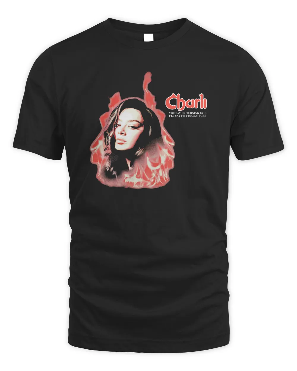 Charli Xcx Shop Charli Head In Flames Shirt