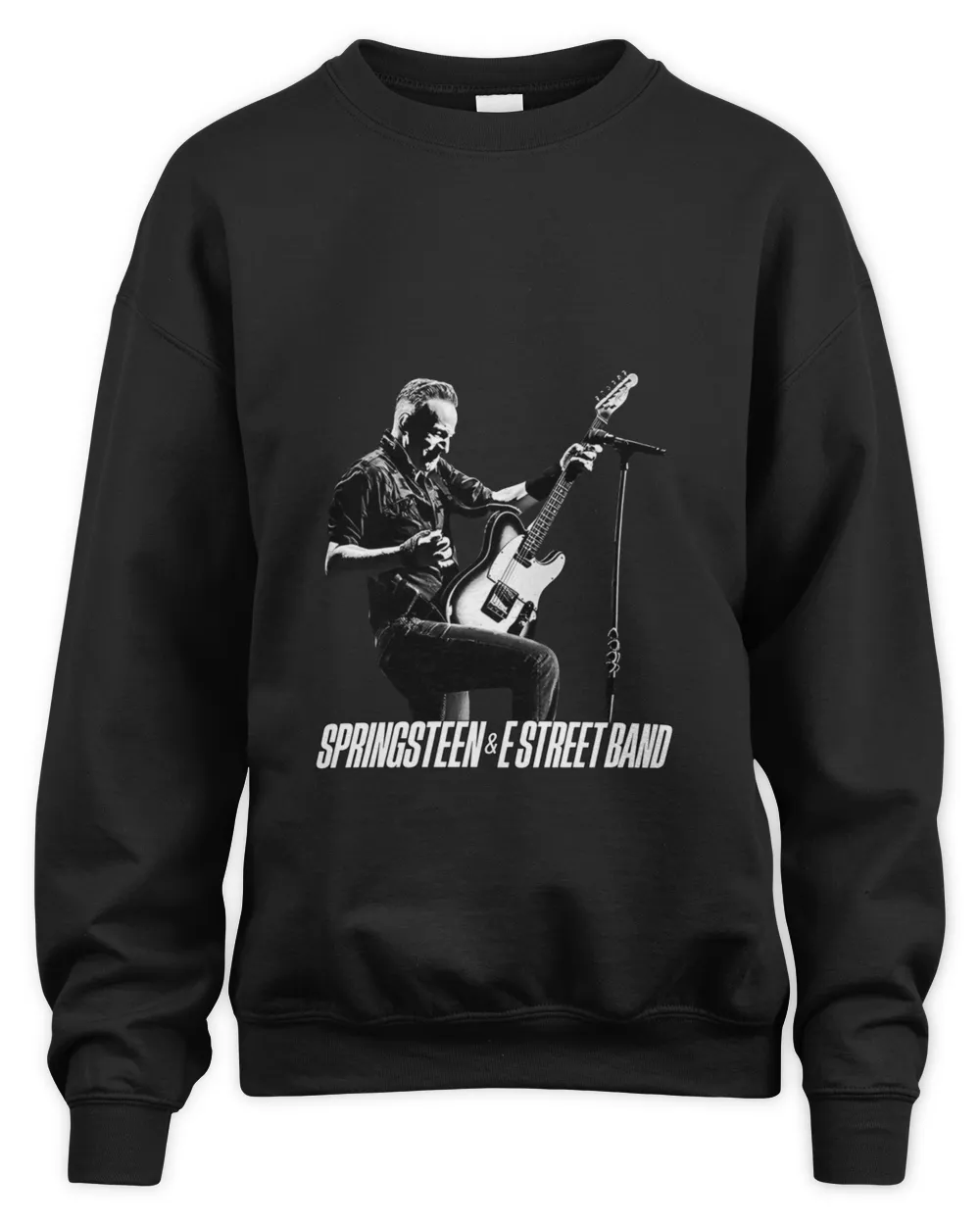 Merch Official Springs Sweatshirtn & The E-Street Band 2024 World Tour Stage Guitar Sweatshirt