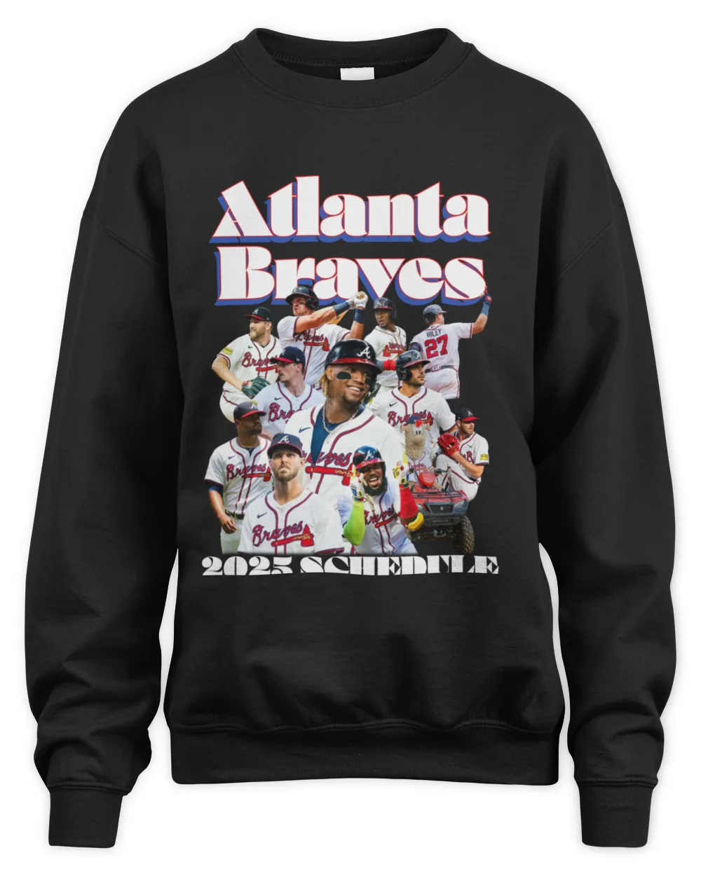 Atlanta Braves Baseball Team 2025 Tour Sweatshirt