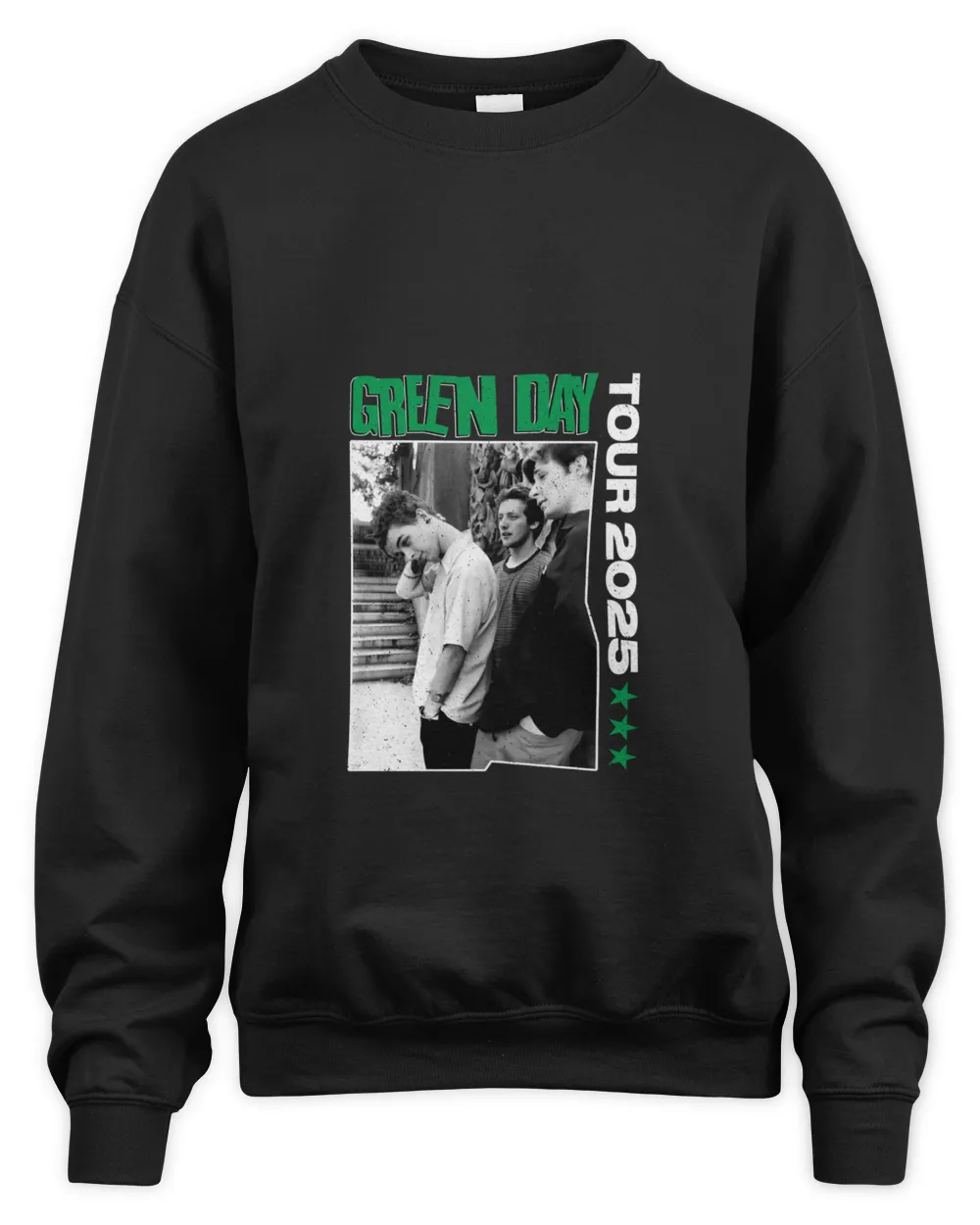 Green Day Photo Tour Black Sweatshirt