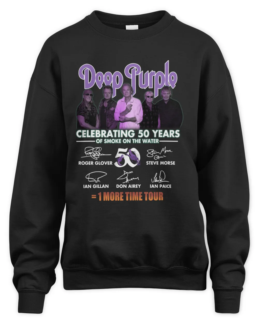 Deep Purple Celebrating 50 Years Of Smoke On The Water One More Time Tour Sweatshirt