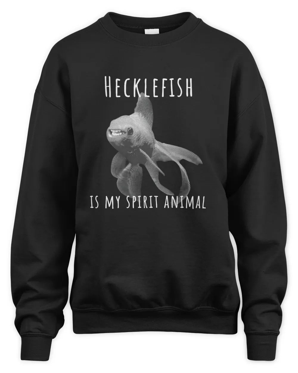 The Why Files Hecklefish Spirit Animal Black Sweatshirt
