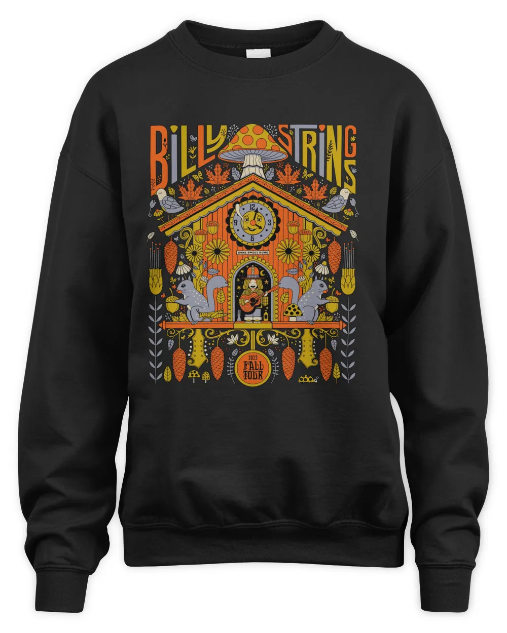 Billy Strings Merch #4 Fall Tour Poster Sweatshirt