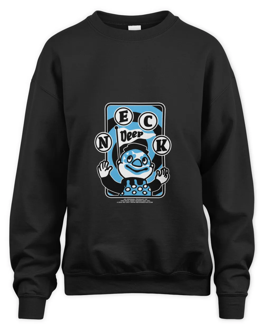Neck Deep Uk Tour 2024 Black Sweatshirt Official Merch