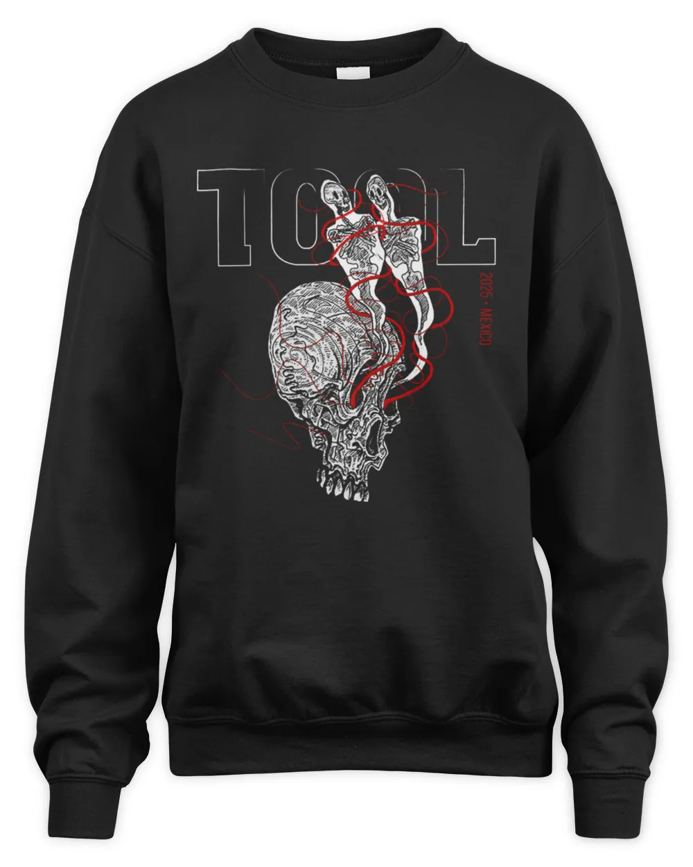 Tool 2025 Mexico Tour Evensweatshirt Official Concert Merch
