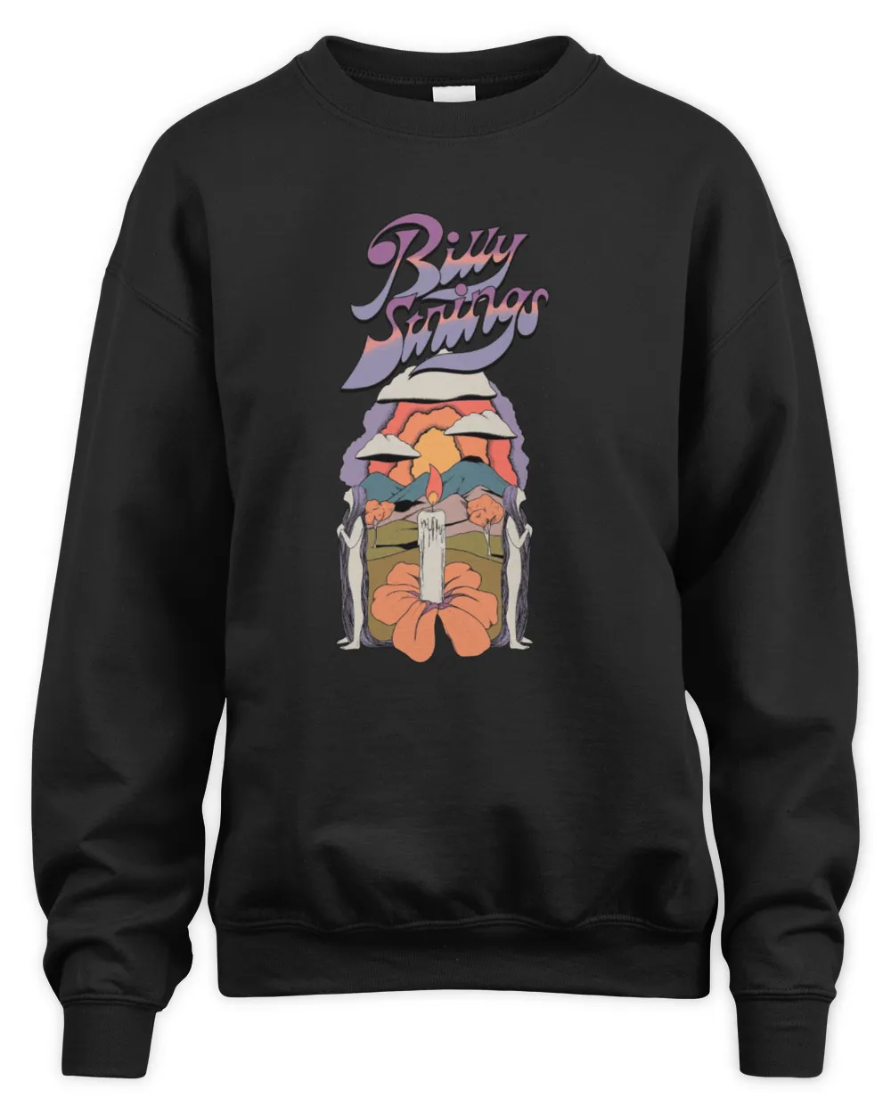 Billy Strings Merch Candle Winter Tour 2025 Sweatshirt