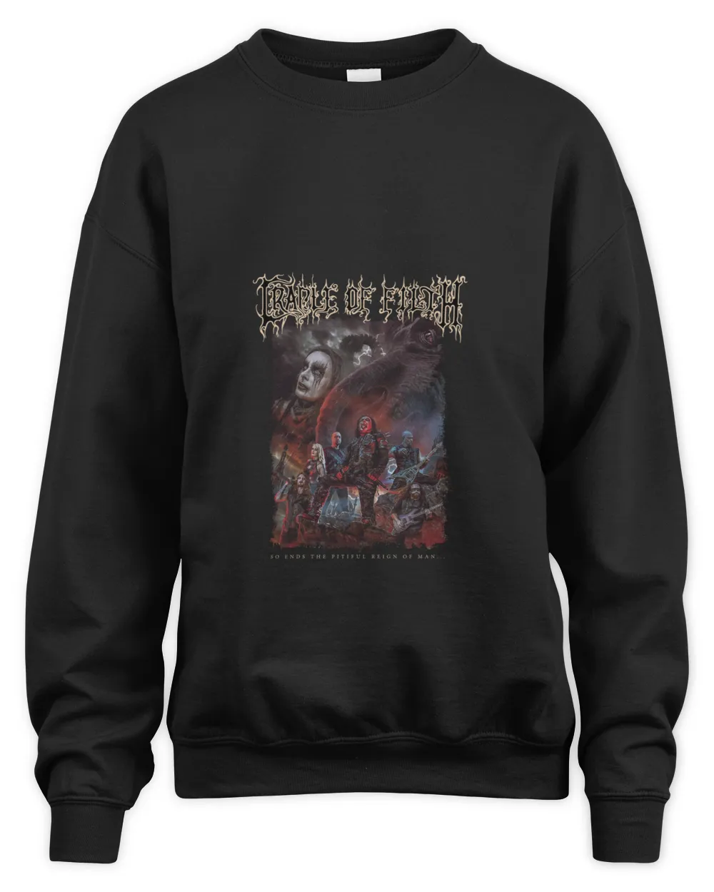 Cradle Of Filth Cthulhu Black Tour Sweatshirt Official Band Merch