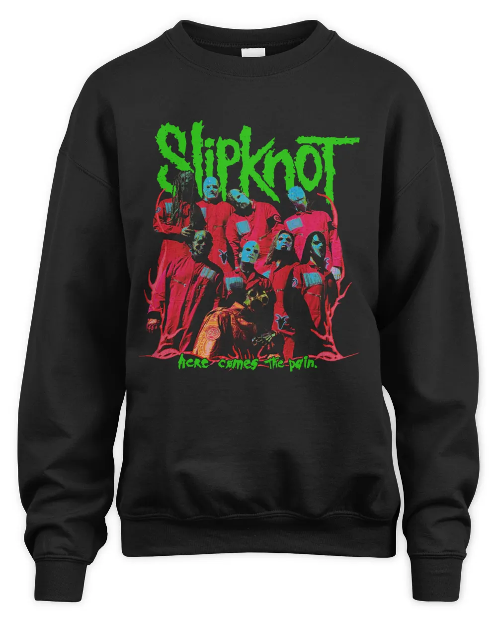 Official 2024 Slipknot Herer Comes The Pain Tour With Schedule Sweatshirt