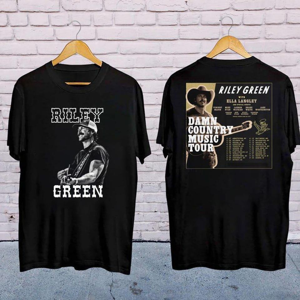 2025 Riley Green Damn Country Music Tour Shirt, Riley Green 2025 Concert, Riley Green Fan Gift
