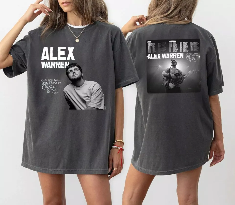 Alex Warren Tour Music 2025 For Fan Full Shirt