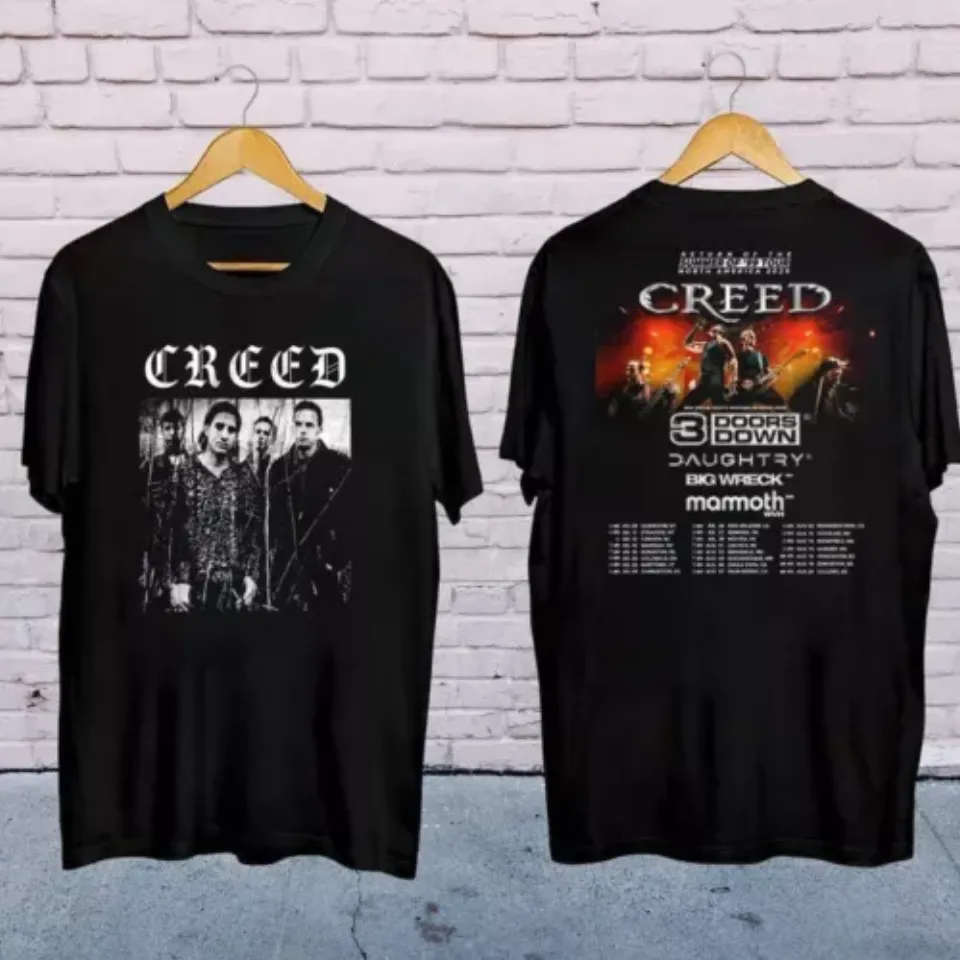 Creed Band Summer Of 99 Tour 2025 Tour Shirt