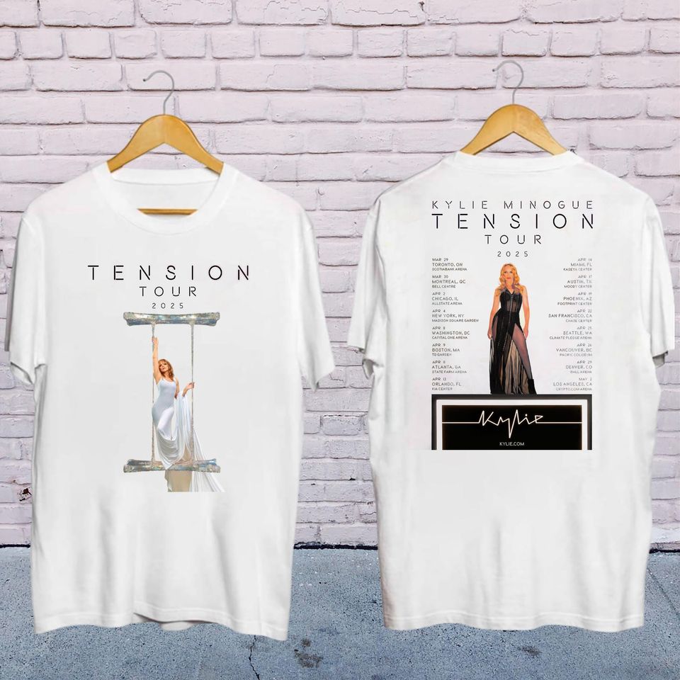 2025 Kylie Minogue Tension World Tour Shirt, Kylie Minogue 2025 Concert, Kylie Minogue Fan Gift