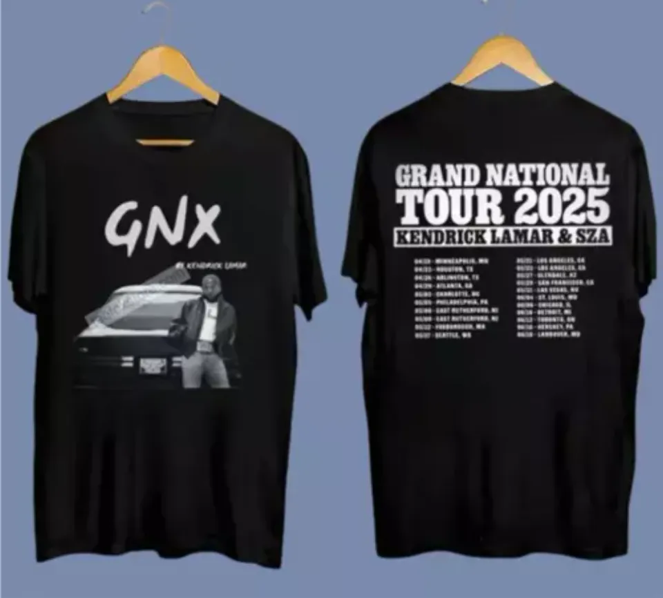 Grand National Tour 2025 Kendrick Lamar Concershirt